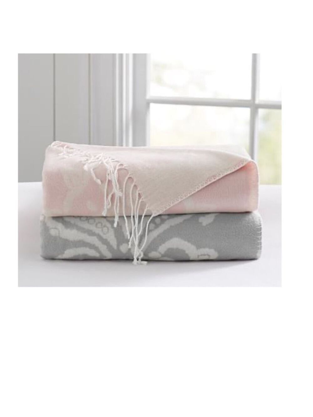 Pottery Barn Kids Medallion Silk Jacquard Throw
